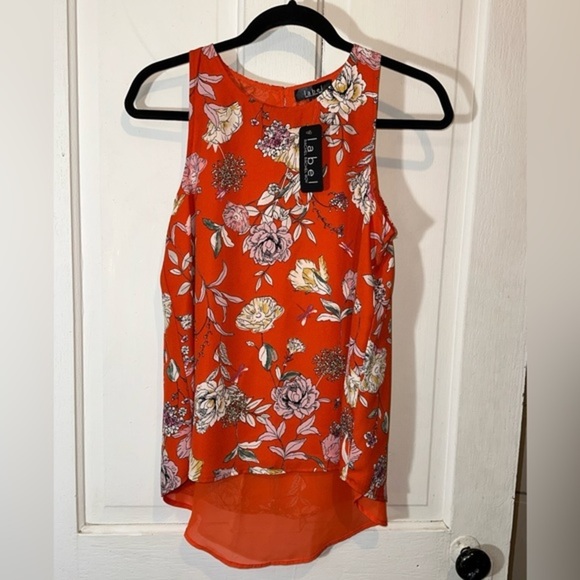 RACHEL Rachel Roy Tops - Label by Rachel Rachel Roy Orange Floral Tank Top Size Small